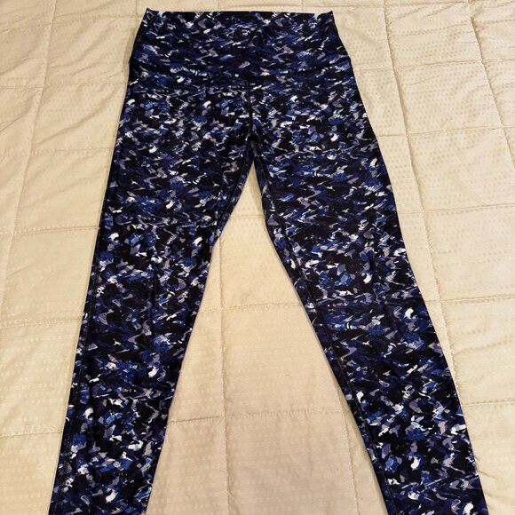 Fabletics, Define PowerHold High-Waisted Legging 78 Bright Blue Painted Camo Pri - Picture 4 of 5